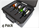 four bottle wine transport case