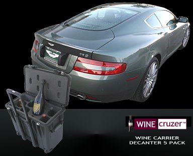 wine carrier 5 pack with decanter